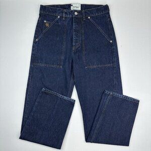 Nanushka Women’s Blue‎ Straight Leg Button-Fly Designer Jeans W31-32/L31